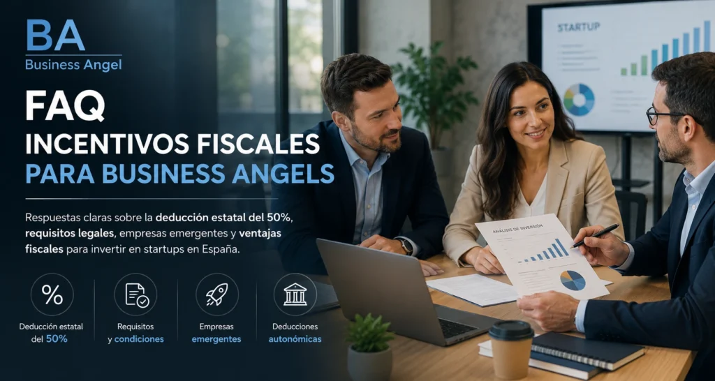FAQ incentivos fiscales para Business Angels en España